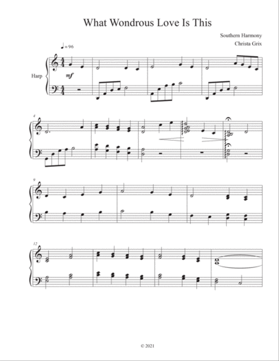 What Wondrous Love Is This Small Ensemble scores gallery preview page 3