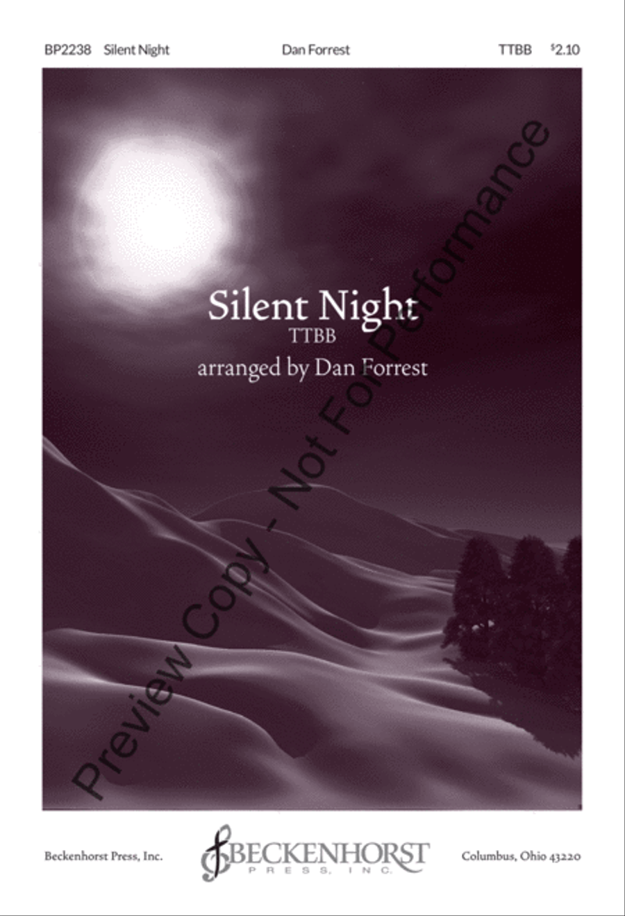 Silent Night - Forrest - TTBB TTBB scores gallery preview page 2