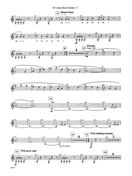Purgatorio (from The Divine Comedy): E-flat Contrabass Clarinet