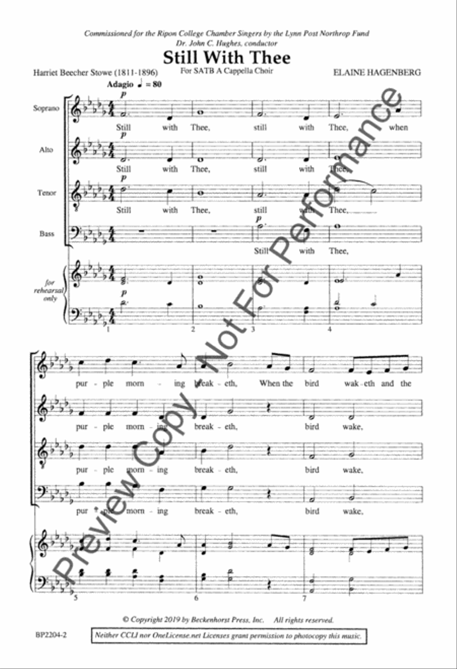 Still With Thee 4-Part scores gallery preview page 3