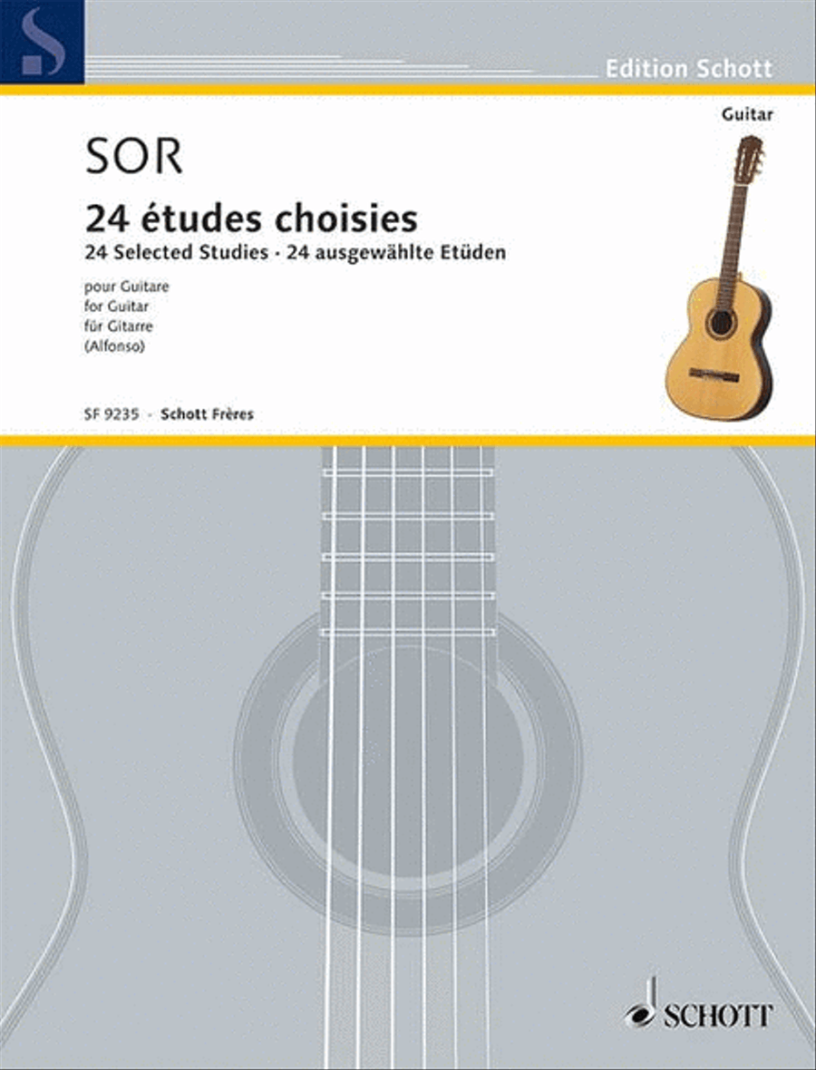 24 Selected Studies Classical Guitar scores gallery preview page 1