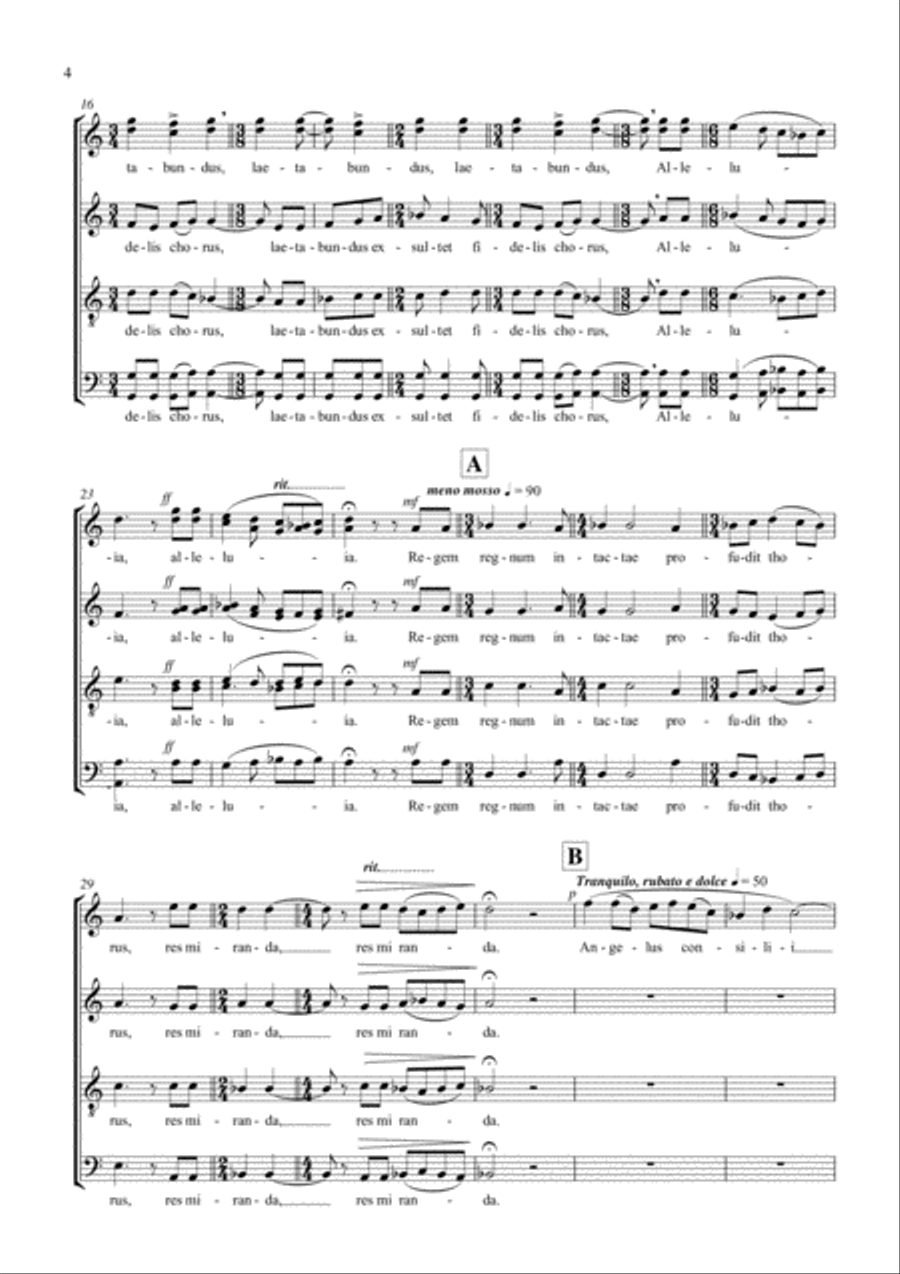 Tres motets de Nadal 4-Part scores gallery preview page 6