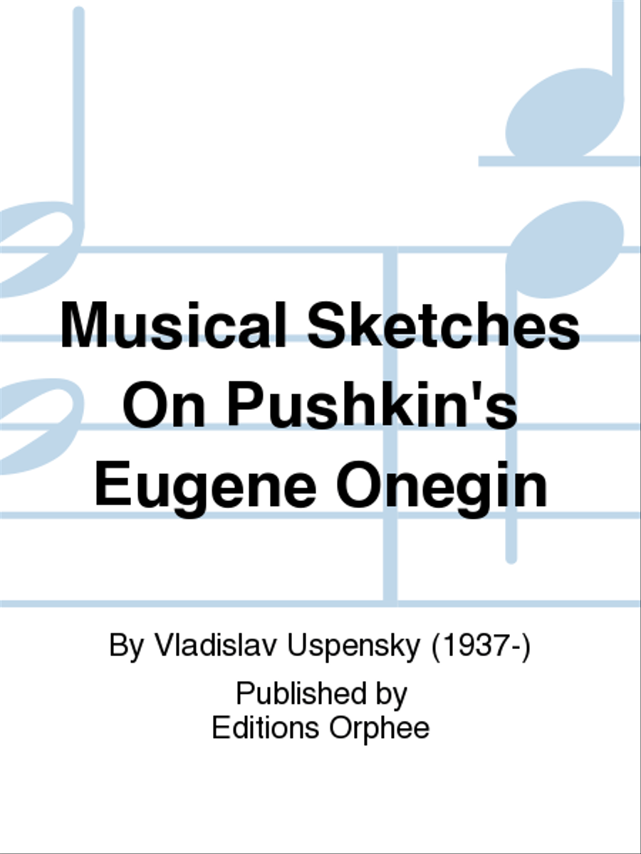Musical Sketches on Pushkin's Eugene Onegin B-Flat Clarinet scores gallery preview page 1
