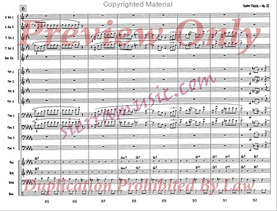 Happy Faces Happy Faces Jazz Ensemble scores gallery preview page 13