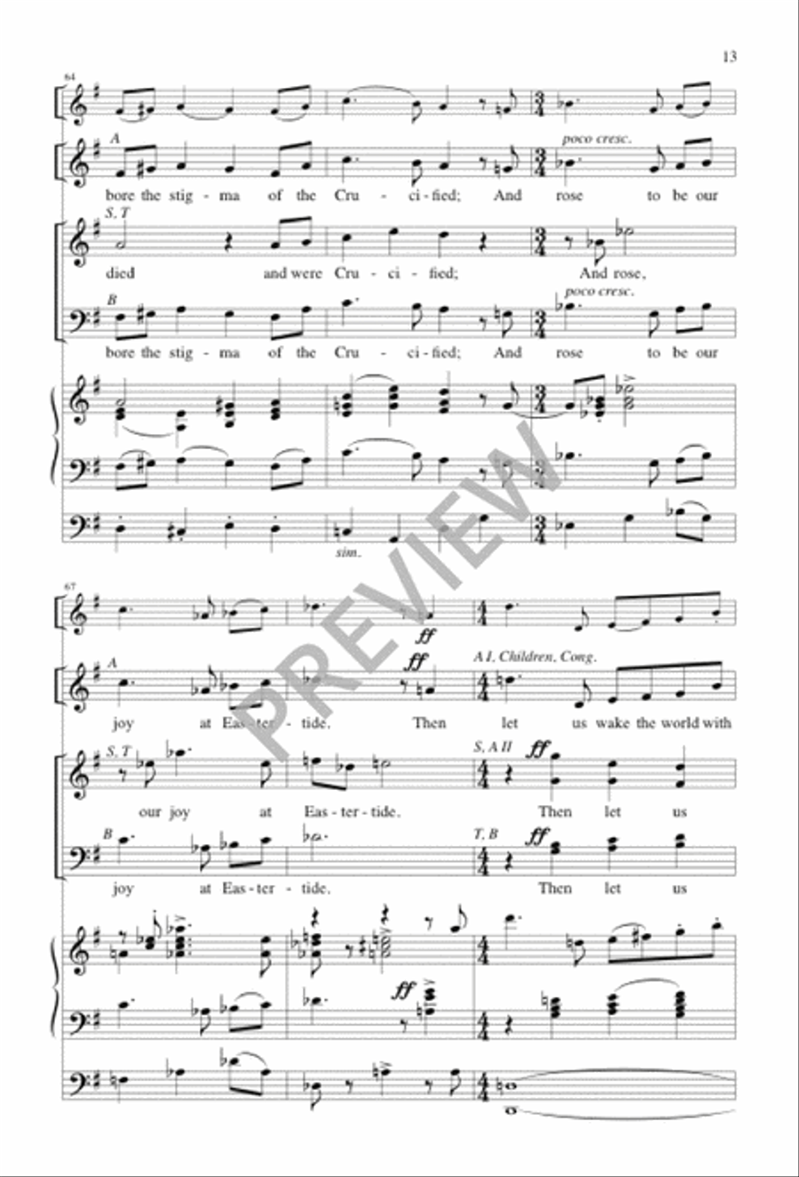 Easter Days 4-Part scores gallery preview page 13