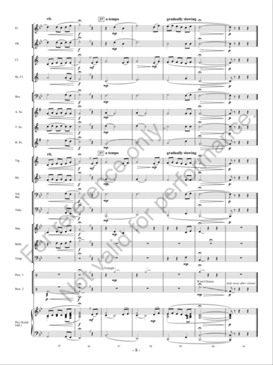 Forever Flying Concert Band scores gallery preview page 9