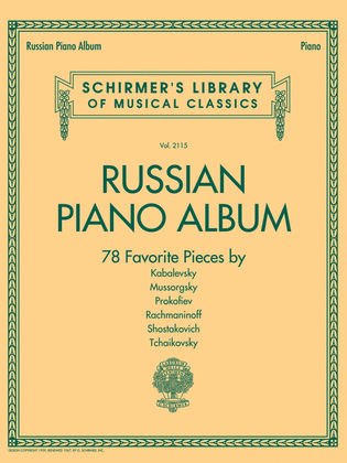 Book cover for Russian Piano Album