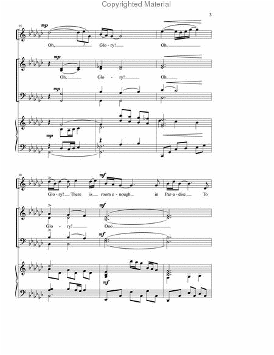 Oh, Glory! 4-Part scores gallery preview page 3
