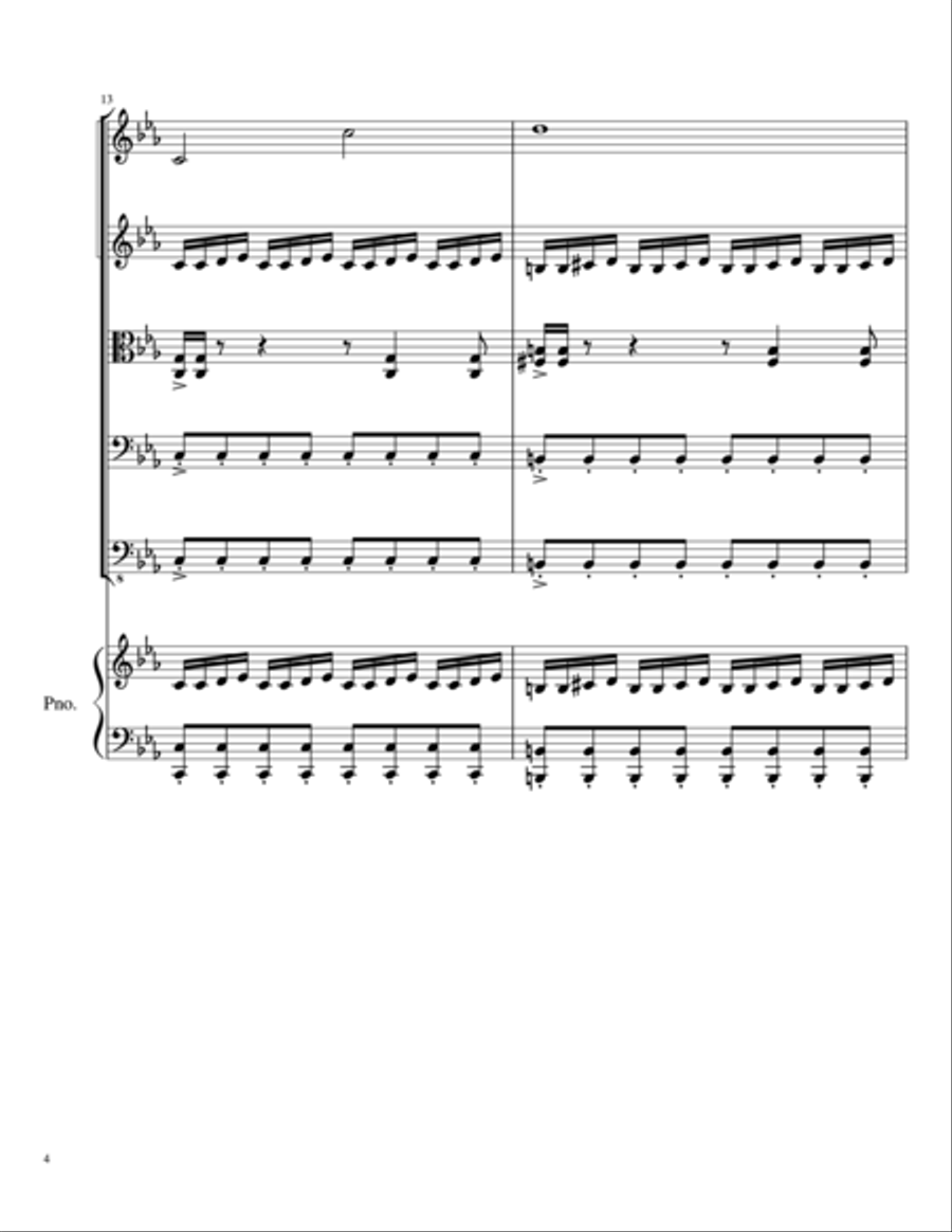 The Chase on the Mountain String Orchestra scores gallery preview page 4