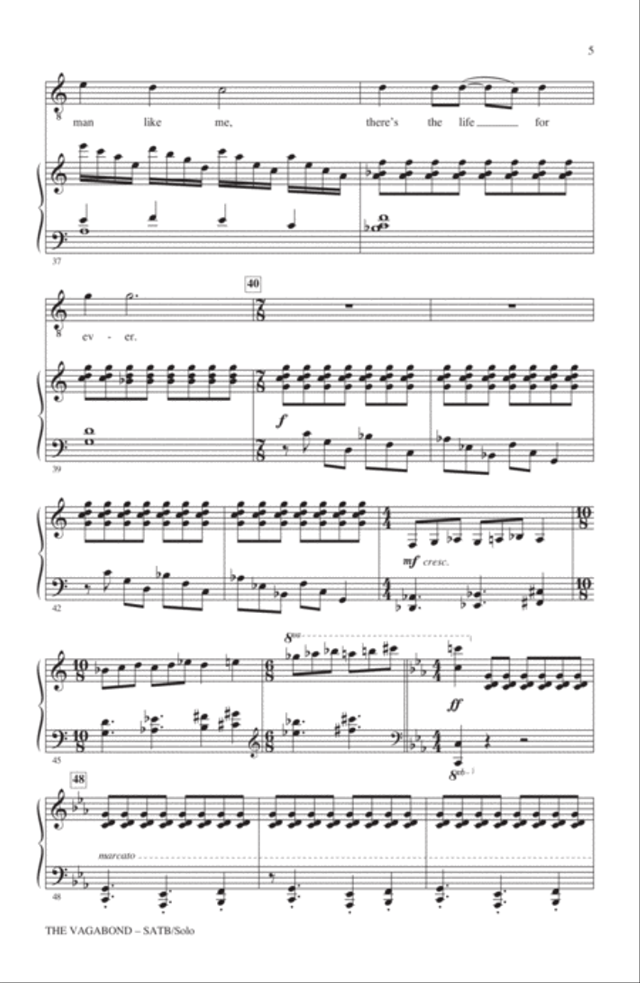 The Vagabond The Vagabond 4-Part scores gallery preview page 4