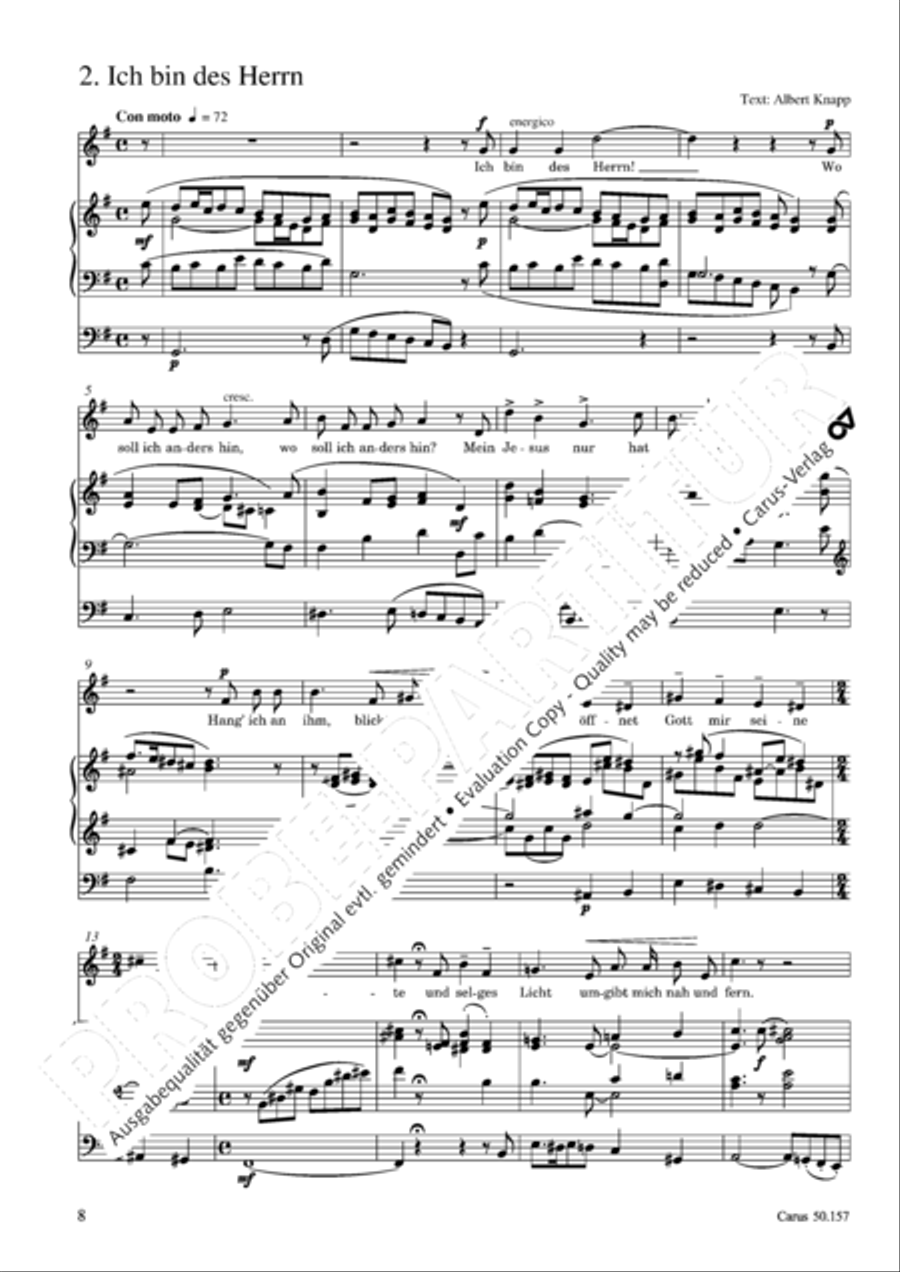 Sechs religiose Gesange op. 157 Score scores gallery preview page 9