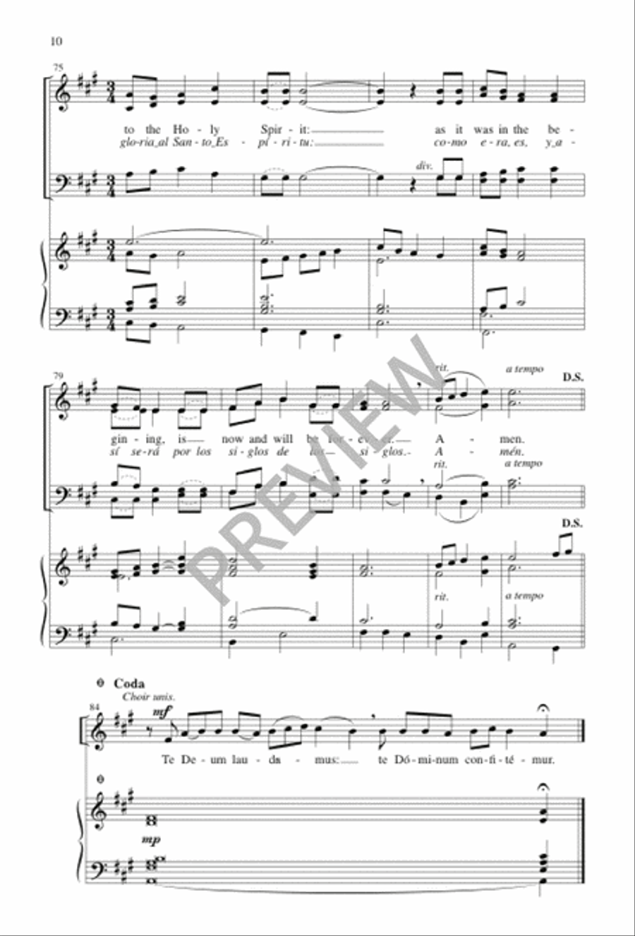 Look Kindly Now, O God, Our Shield / Mira a Tu Ungido, Tierno Dios 4-Part scores gallery preview page 10
