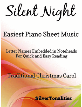 Book cover for Silent Night Easiest Piano Sheet Music
