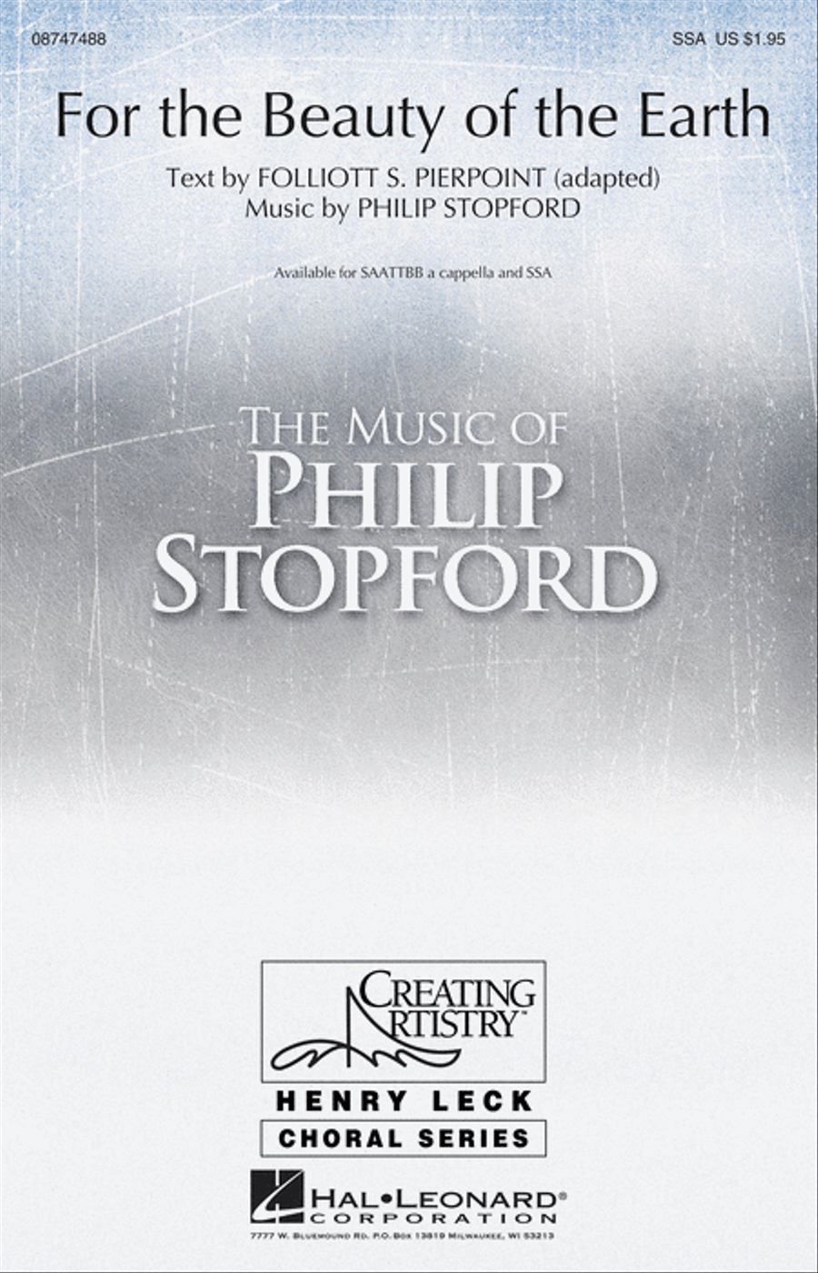 For the Beauty of the Earth A Cappella scores gallery preview page 1