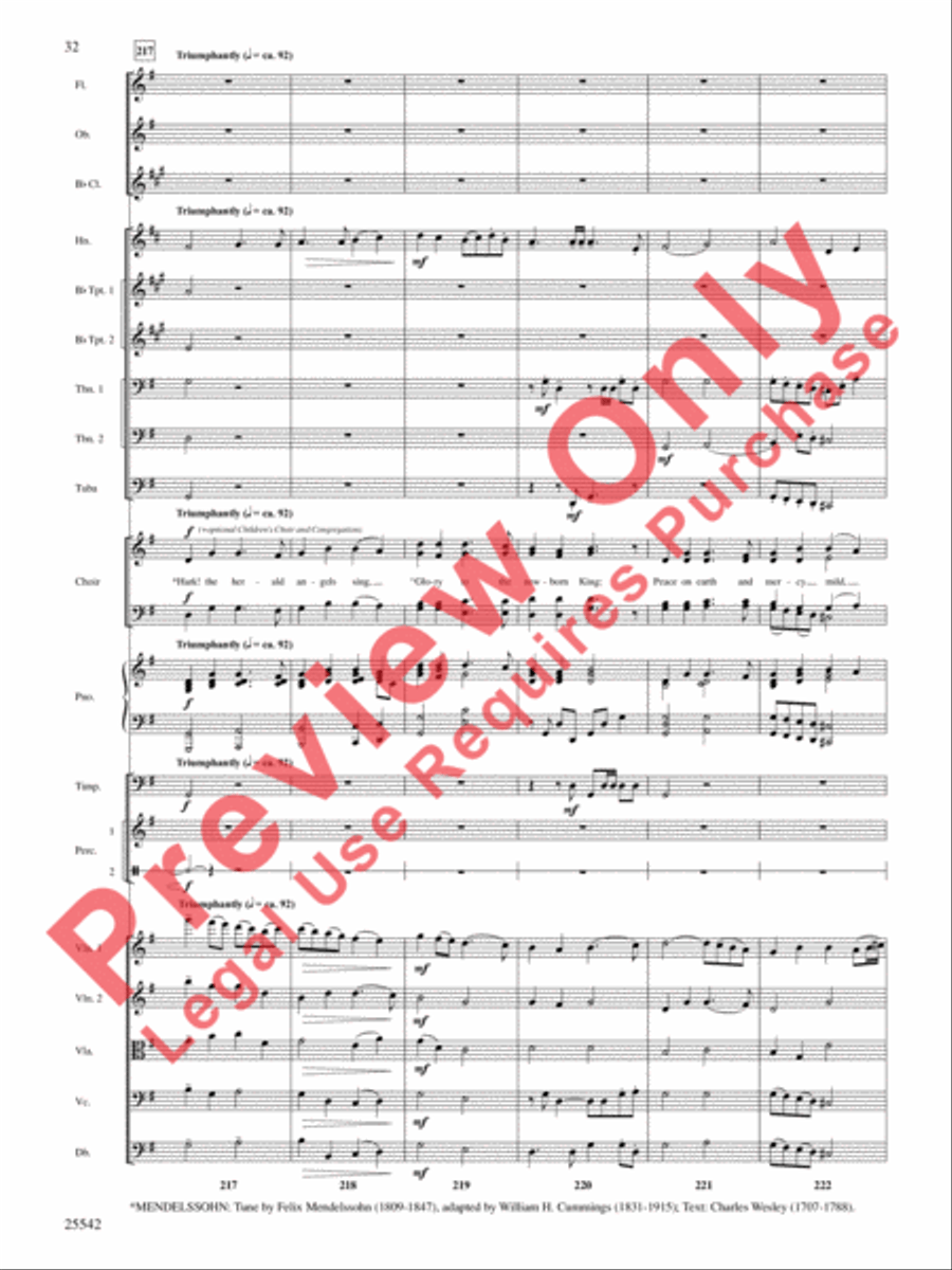 Glory to the Newborn King! Choir scores gallery preview page 33