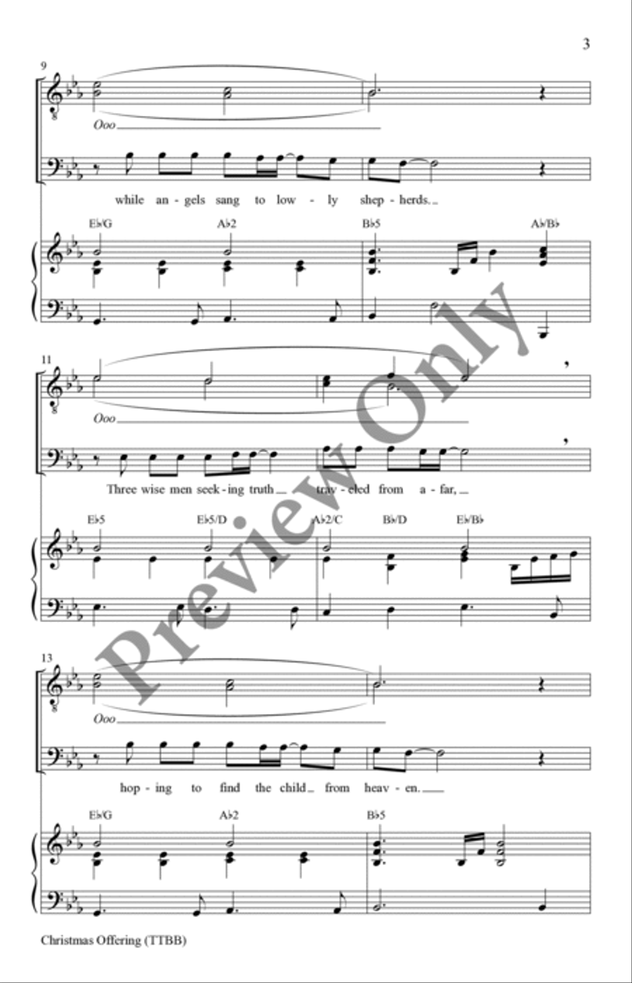 Christmas Offering TTBB scores gallery preview page 3