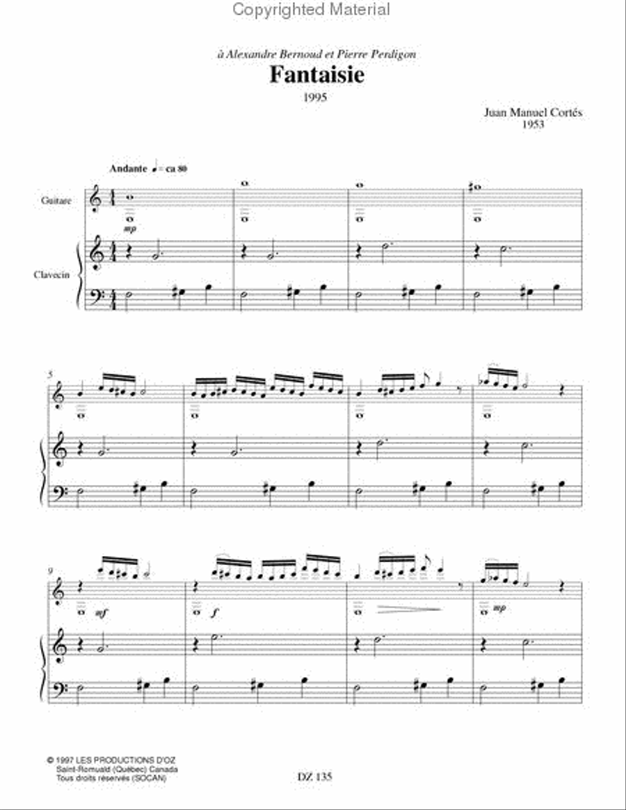 Fantaisie Fantaisie Classical Guitar scores gallery preview page 2