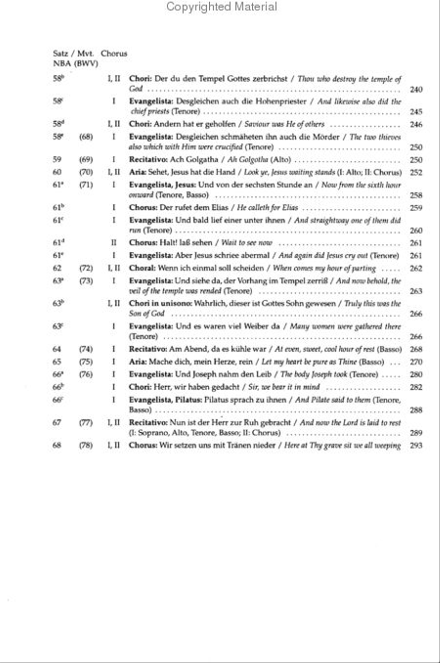 Matthaus-Passion BWV 244 4-Part scores gallery preview page 5