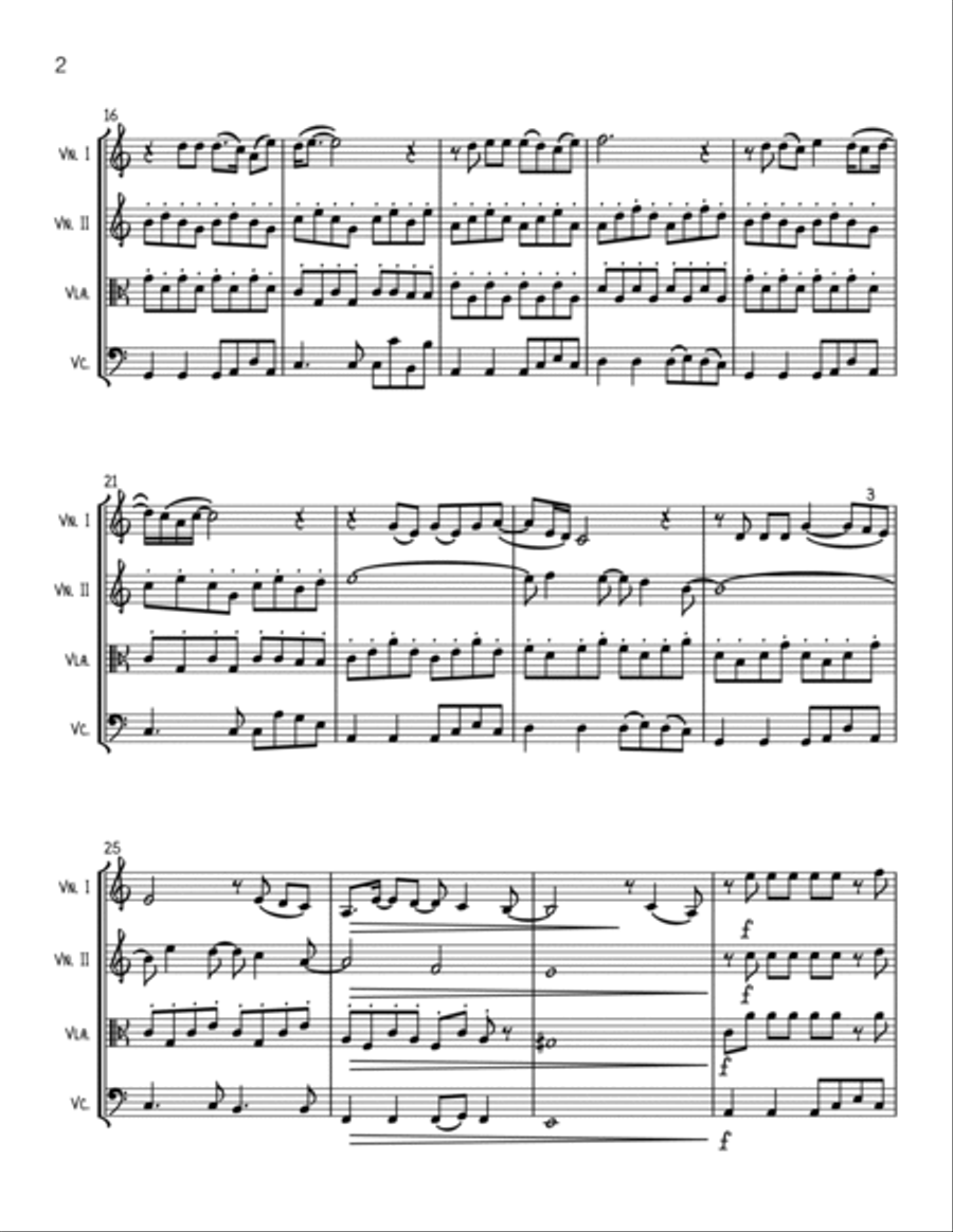 Flowers String Quartet scores gallery preview page 2