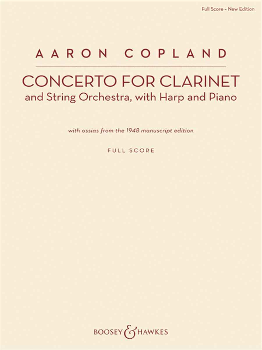 Concerto for Clarinet Orchestra scores gallery preview page 1
