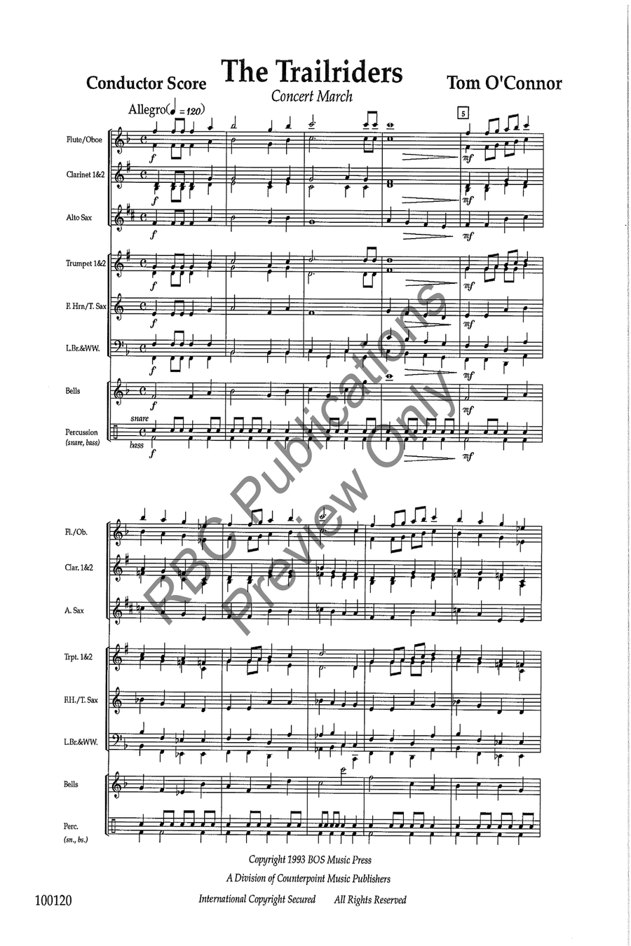 Trailriders (Score) Concert Band scores gallery preview page 3
