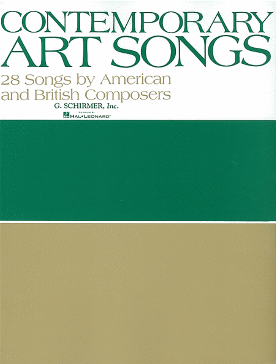 Contemporary Art Songs: 28 by British and American Composers