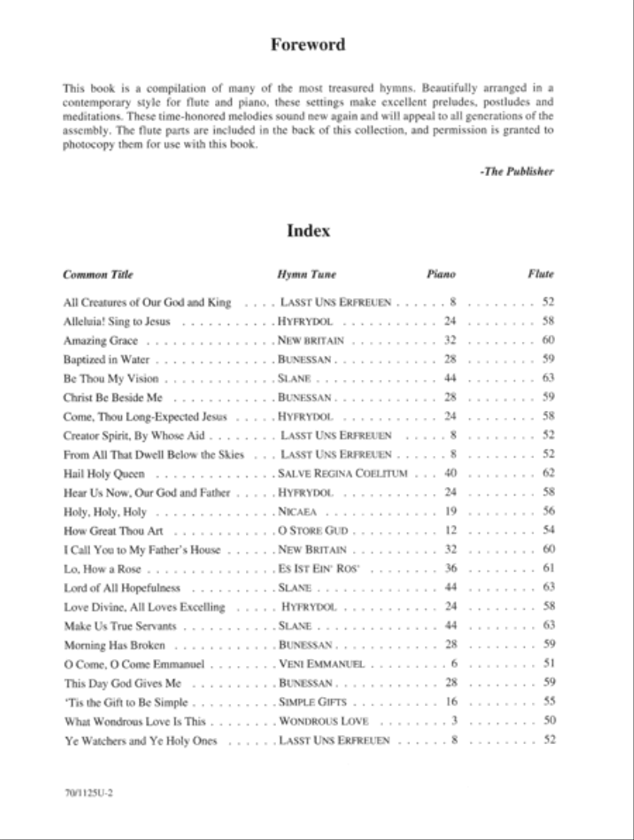 Contemporary Hymn Settings for Flute and Piano Flute Solo scores gallery preview page 2
