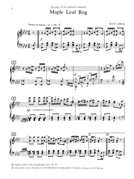 Joplin -- Three Piano Rags