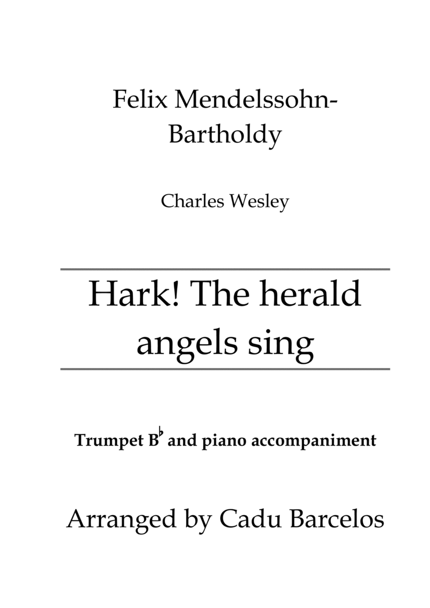 Hark! The herald angels sing (Trumpet Bb and piano) image number null