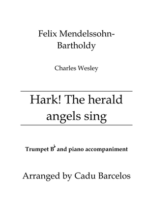 Hark! The herald angels sing (Trumpet Bb and piano)