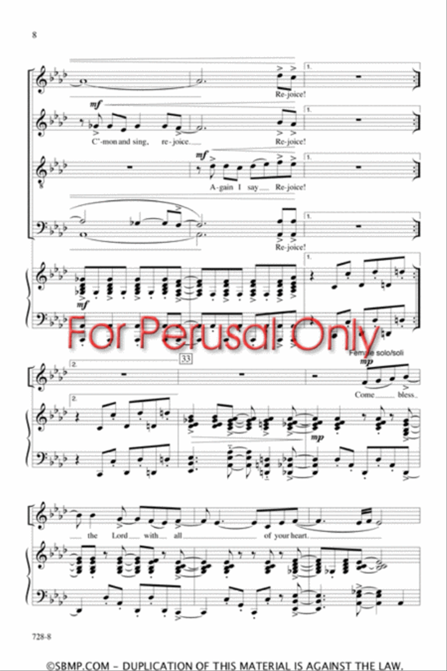 Rejoice! - SATB Octavo Rejoice! - SATB Octavo 4-Part scores gallery preview page 7