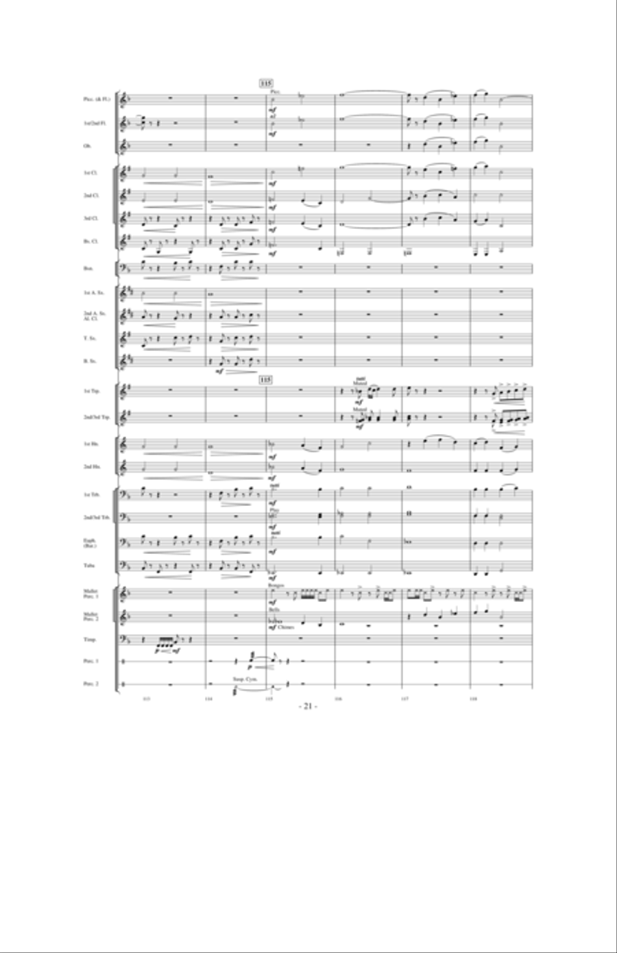 High Country Celebration Concert Band scores gallery preview page 20