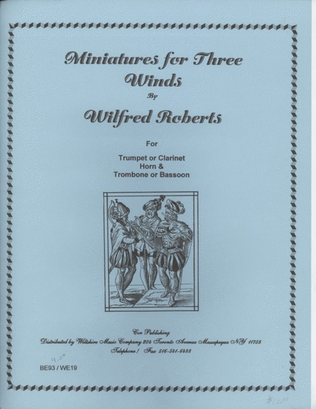 Book cover for Miniature for Three Winds