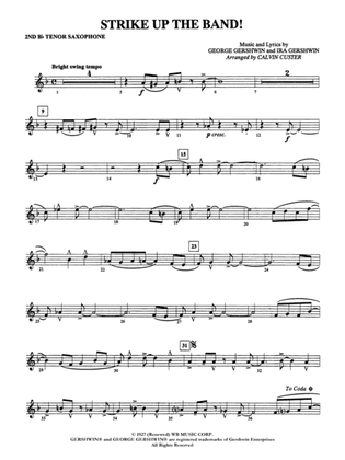 Strike Up the Band!: 2nd B-flat Tenor Saxophone