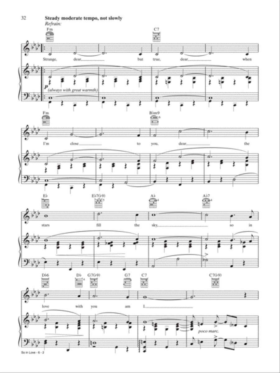 So In Love Piano, Vocal, Guitar scores gallery preview page 2