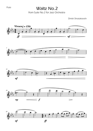 Dmitri Shostakovich - Second Waltz - Flute solo