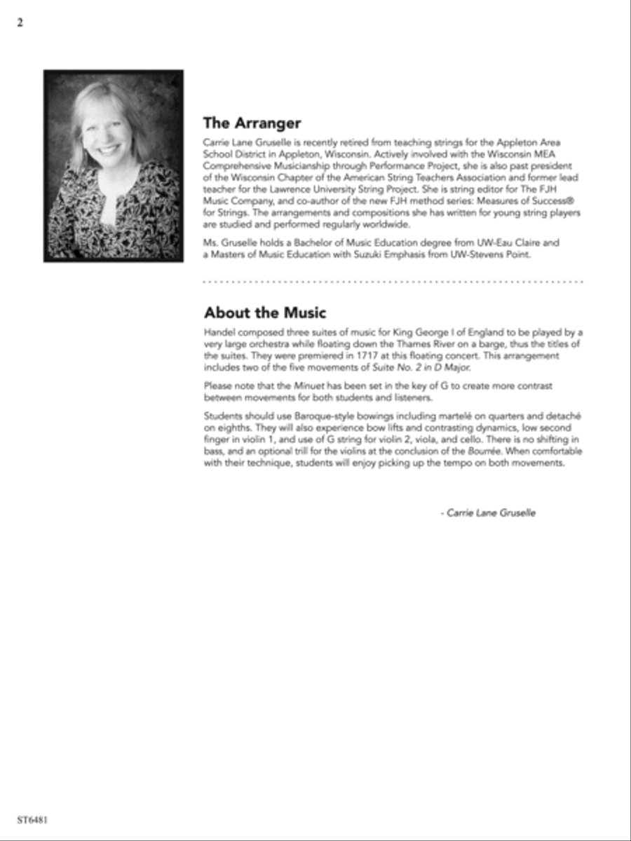 Water Music: Score String Orchestra scores gallery preview page 2