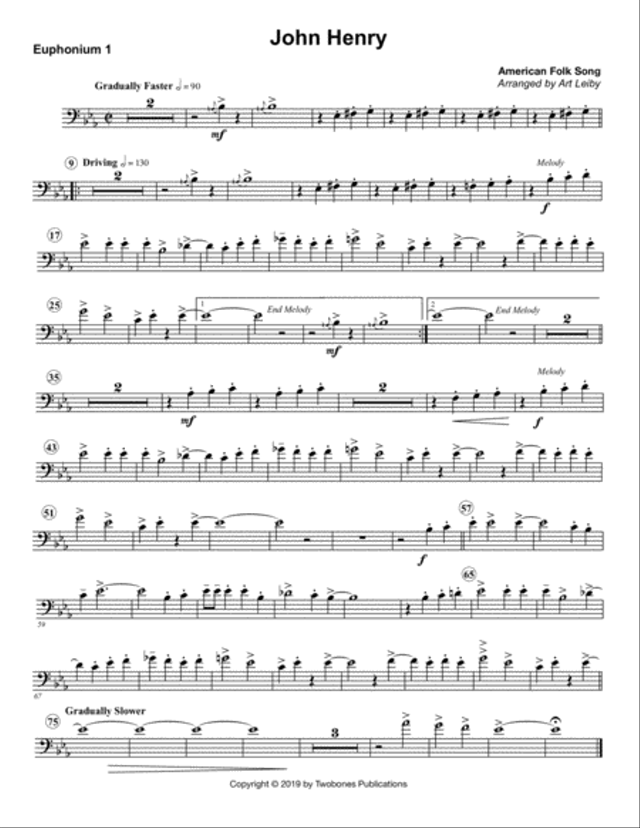 John Henry John Henry Brass Ensemble scores gallery preview page 4