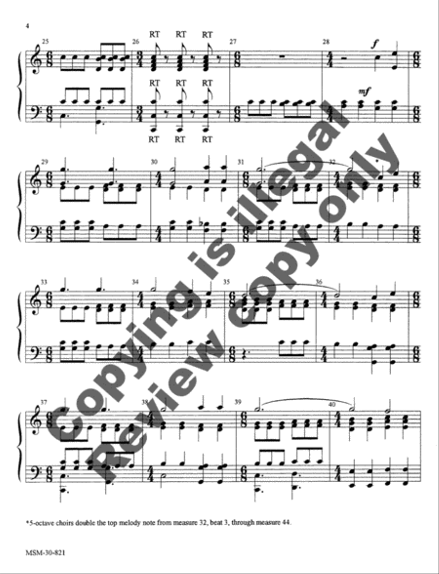 Kum Ba Yah Kum Ba Yah Handbell Choir scores gallery preview page 5