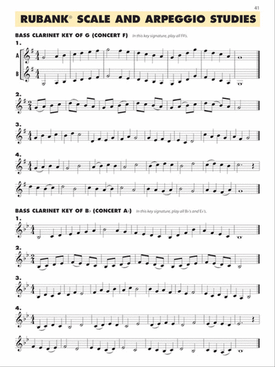 Essential Elements for Band – Bb Bass Clarinet Book 1 with EEi Concert Band Methods scores gallery preview page 6