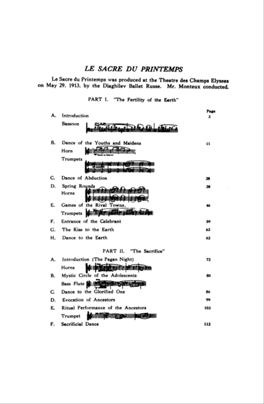 Le Sacre du Printemps (The Rite of Spring) Full Orchestra scores gallery preview page 3