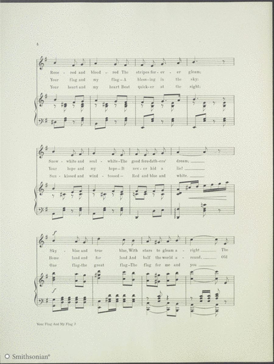 Your Flag and My Flag 4-Part scores gallery preview page 3