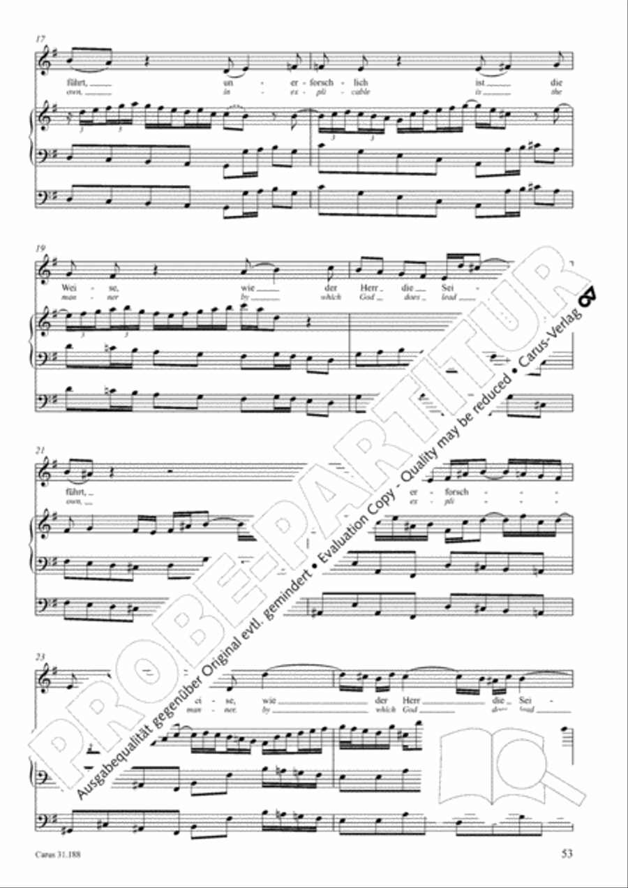 I have placed all my confidence (Ich habe meine Zuversicht) 4-Part scores gallery preview page 54