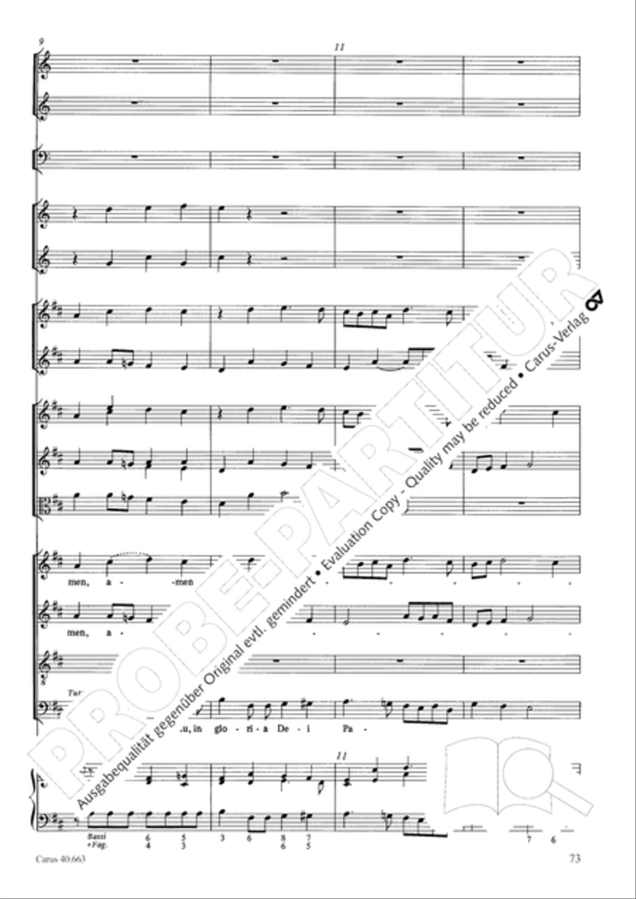 Mass in D minor (Missa in d) ATB scores gallery preview page 89