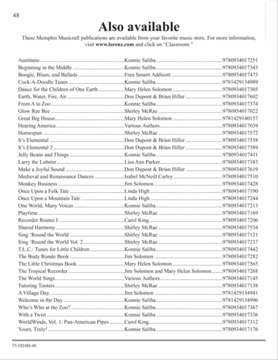 The Orff Anthology The Orff Anthology Classroom Materials scores gallery preview page 12