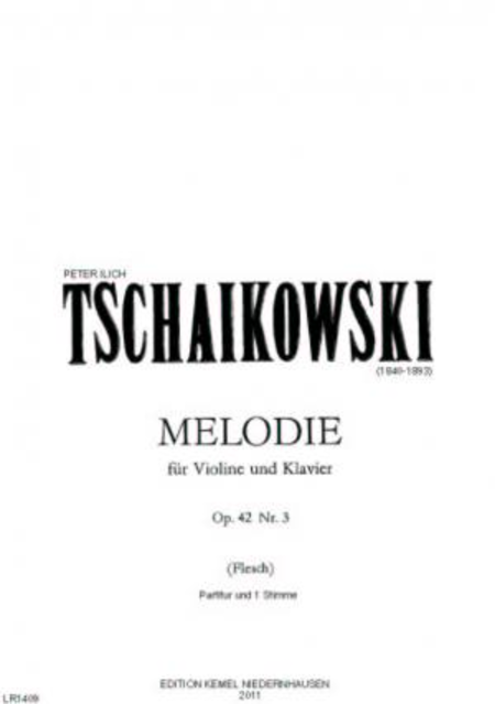 Melodie : fur Violine und Klavier, op. 42, Nr. 3