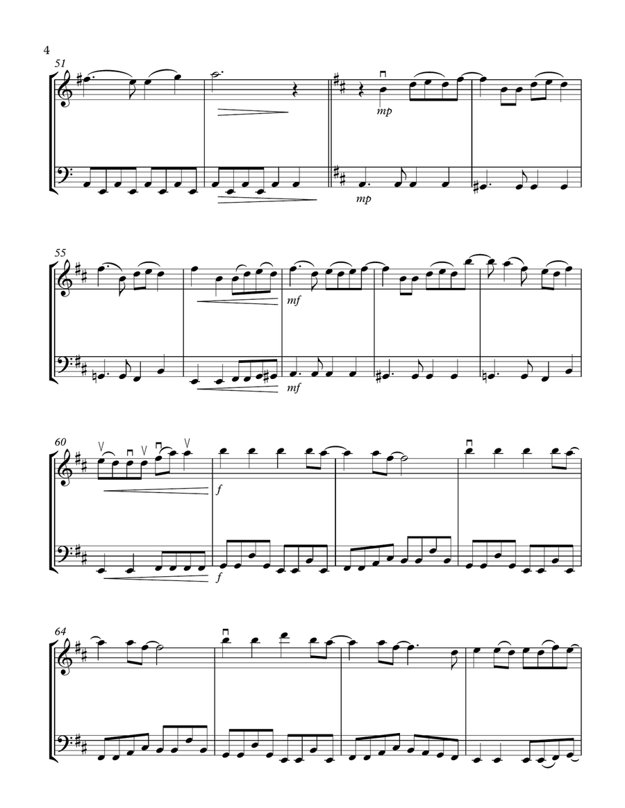 Ain't No Mountain High Enough String Duet scores gallery preview page 4