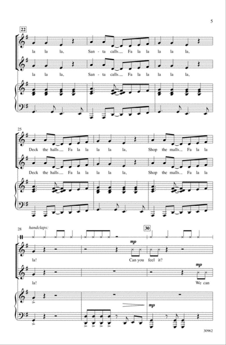 The Spirit of the Season 2-Part scores gallery preview page 4