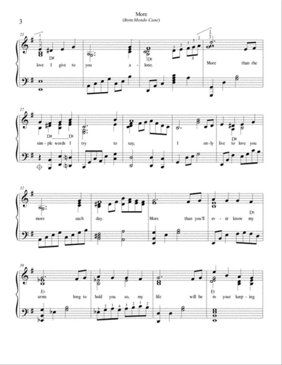 Mondo Cane No. 2 Harp scores gallery preview page 5