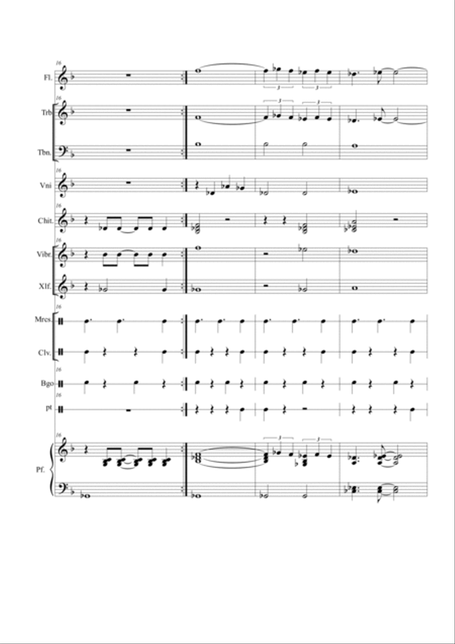 The Girl From Ipanema (garôta De Ipanema) Large Ensemble scores gallery preview page 5